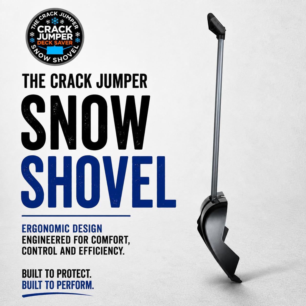 Stay+Safe Tools Snow Shovel showing heavy-duty construction