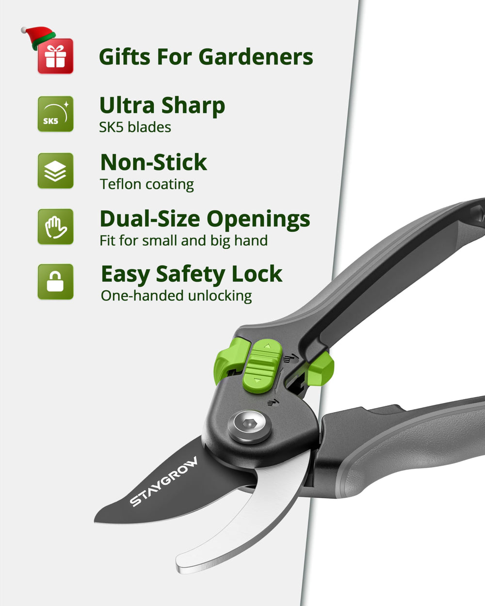 STAYGROW stainless steel scissors rust-resistant coating