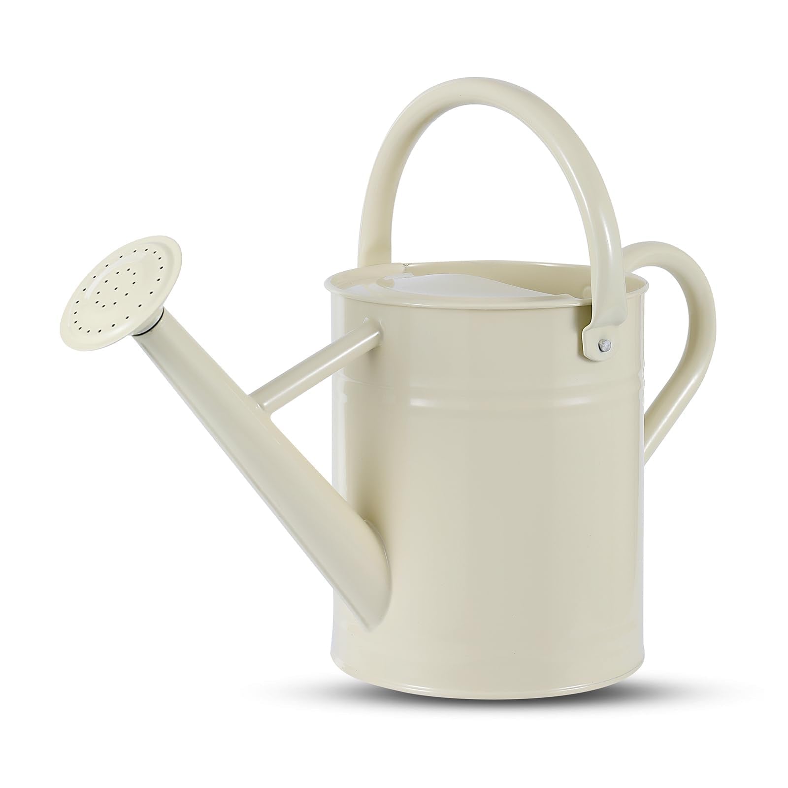 Stdemarzo 1 Gallon Watering Can front view, white metal design