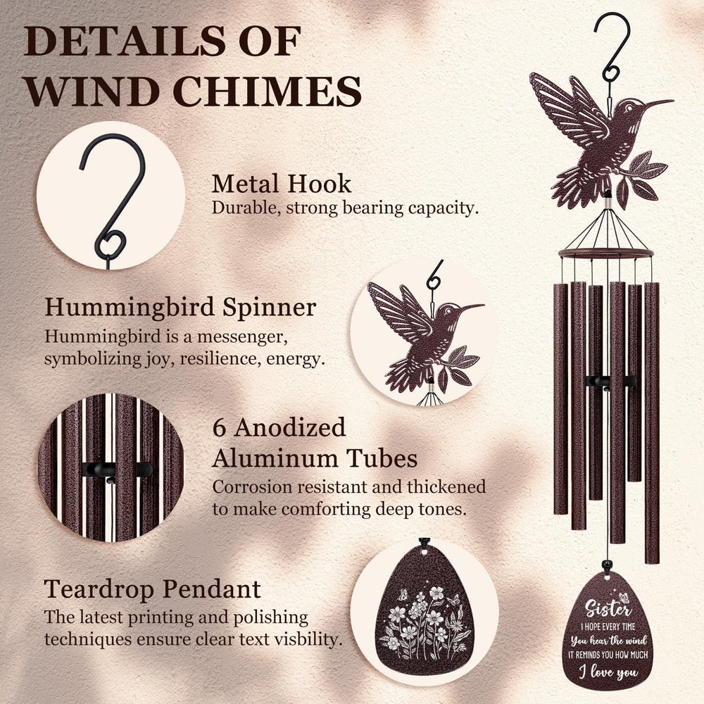 SteadStyle Sister Wind Chime in a garden setting