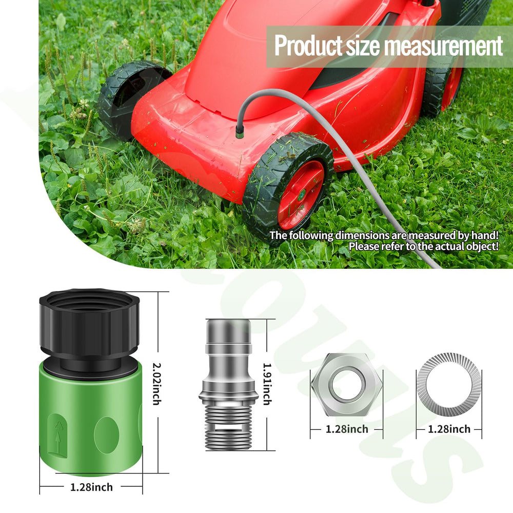 Steel nozzles included in the Haiouus Lawn Mower Deck Wash Kit