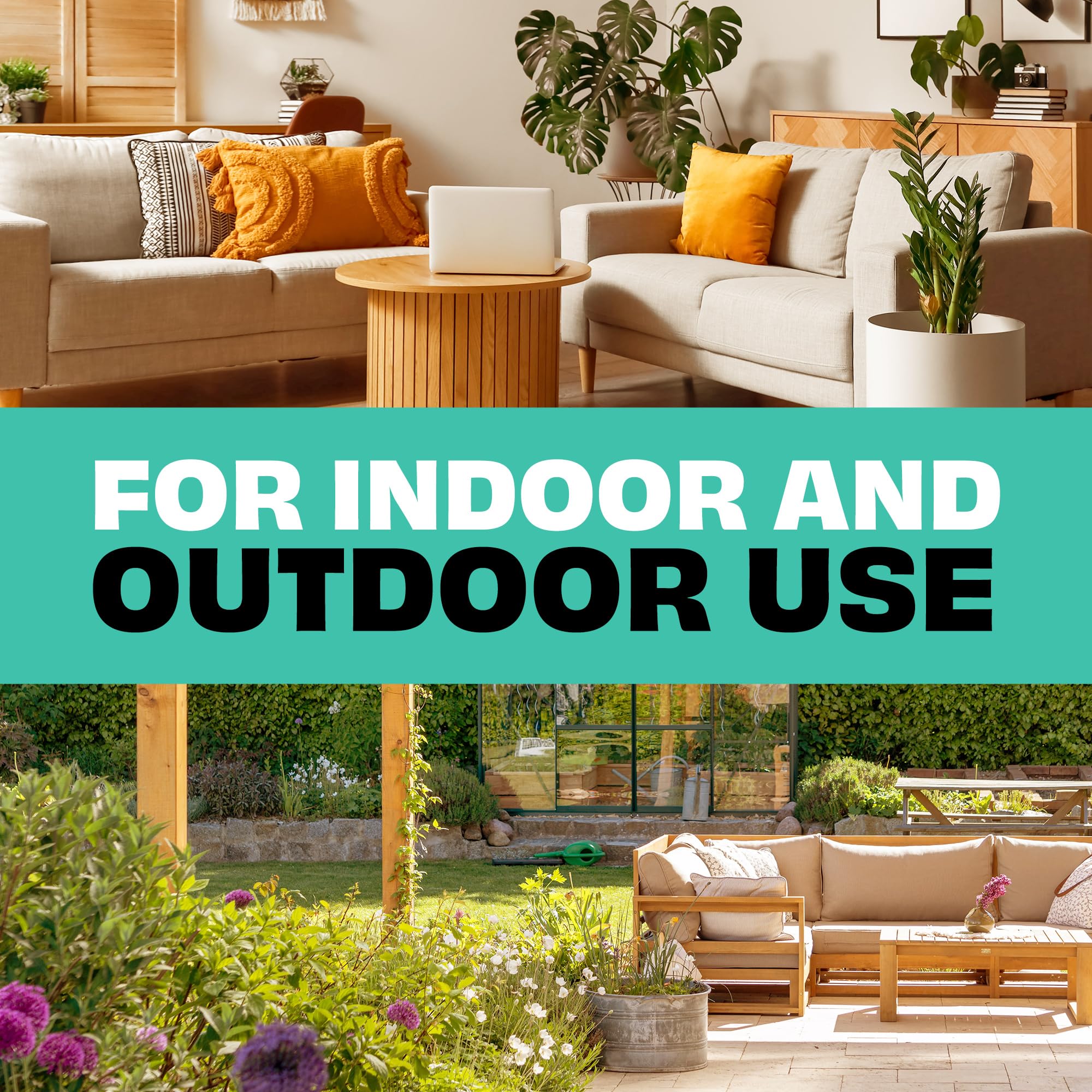 STEM Bug Spray 10oz in outdoor setting near patio