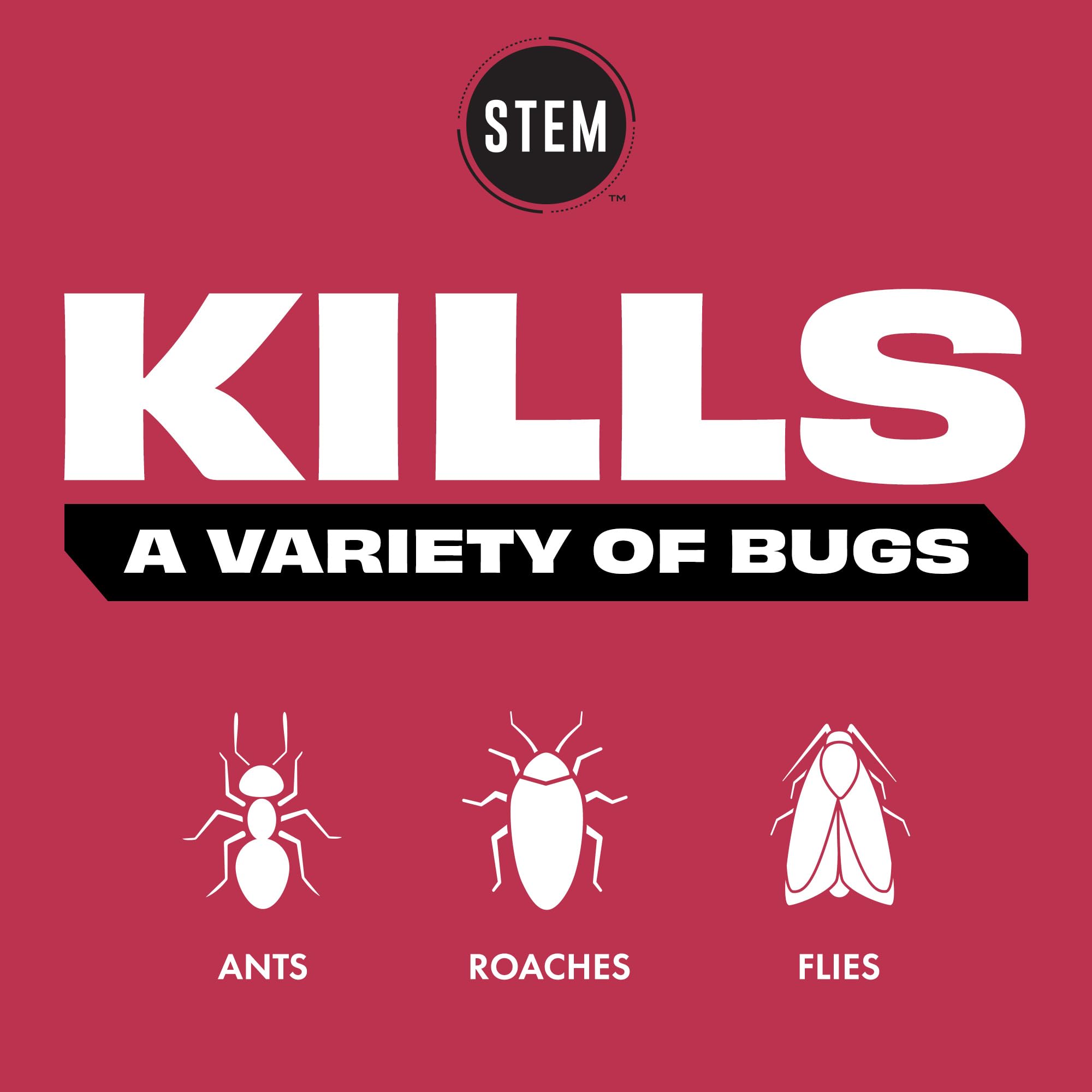 STEM Bug Spray 12oz back view showing ingredients