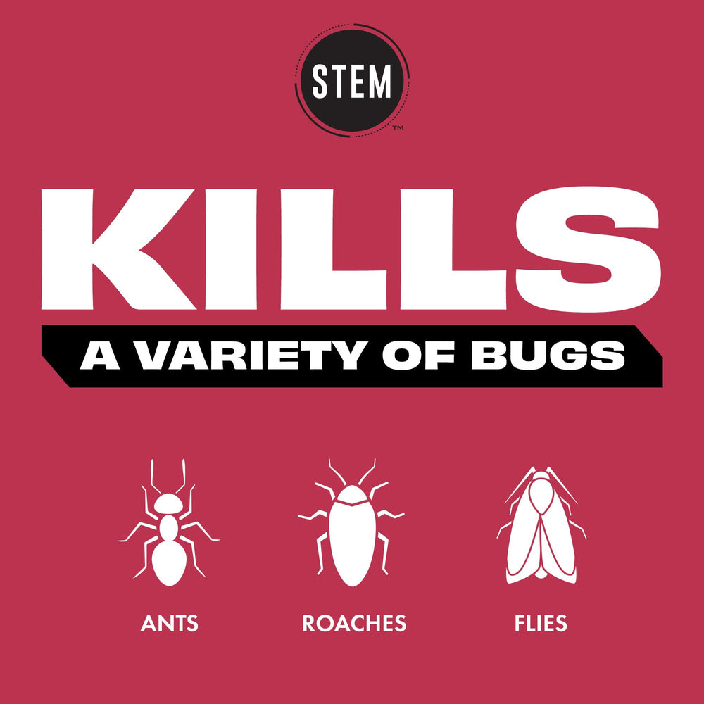 STEM Bug Spray 12oz back view showing ingredients