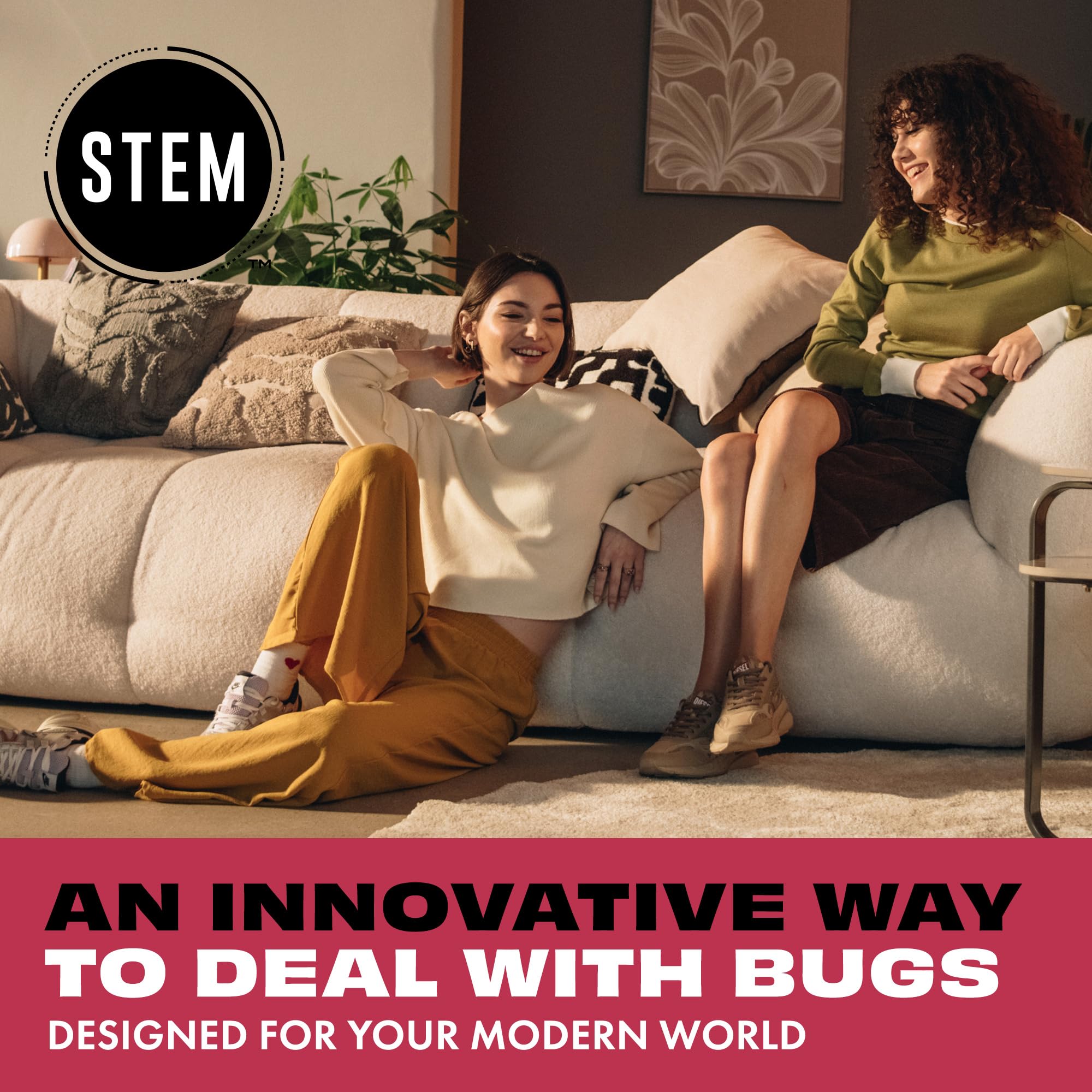 STEM Bug Spray 12oz beside common household pests