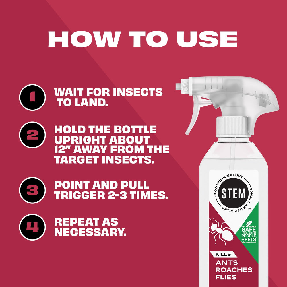 STEM Bug Spray 12oz packaging details