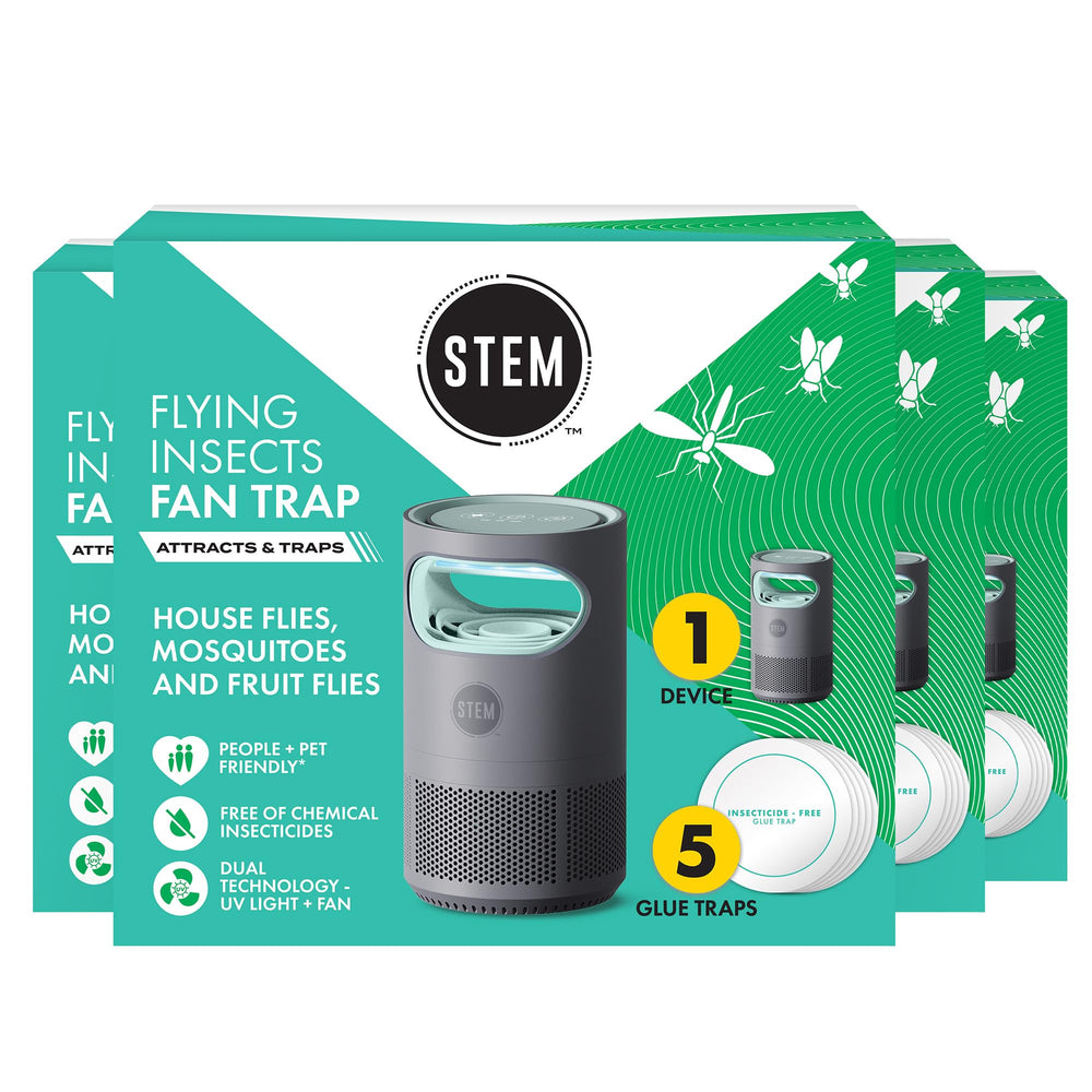 STEM Flying Insect Fan Trap front view with UV light
