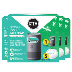 STEM Flying Insect Fan Trap front view with UV light
