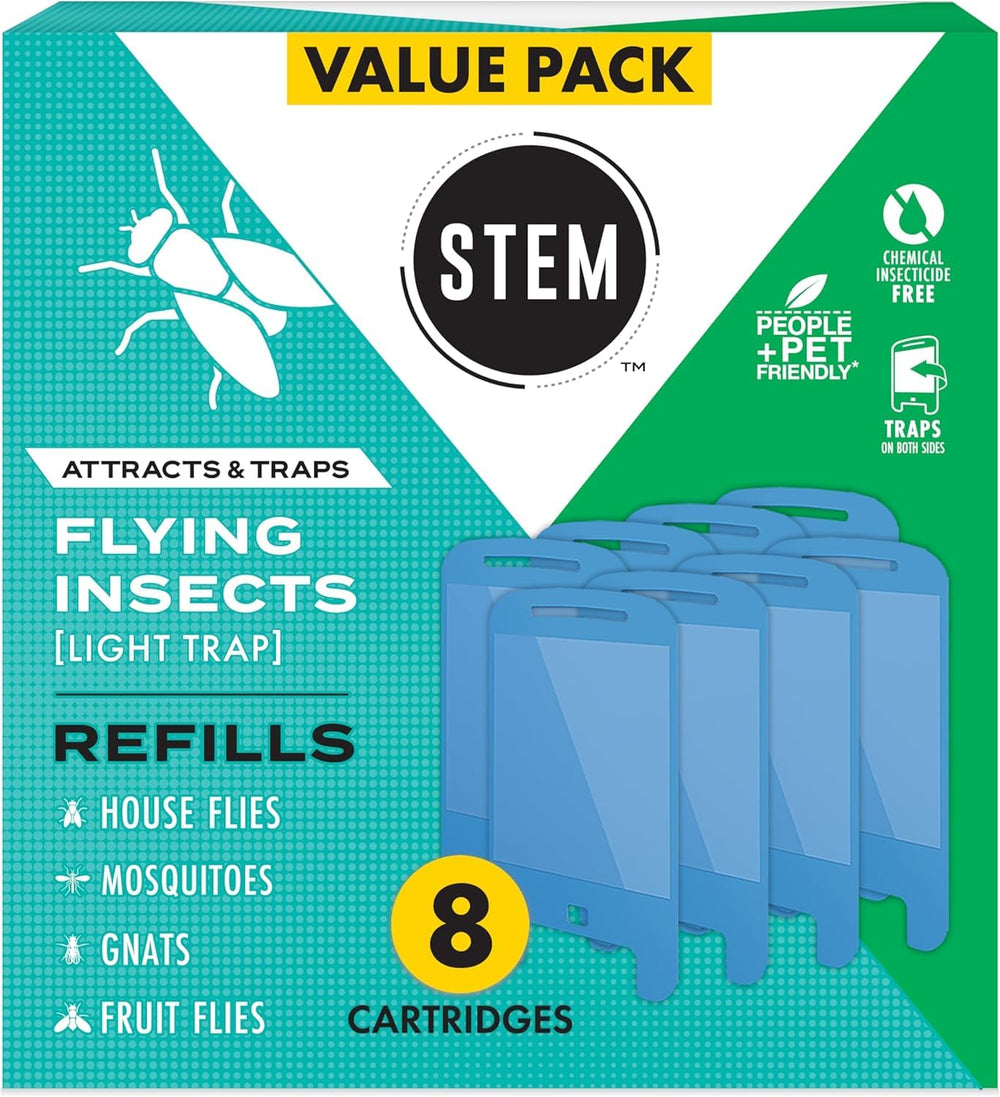 STEM Flying Insect Light Trap Refill Cartridges 8 Count packaging