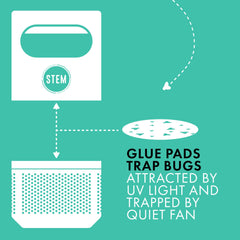 STEM Glue Trap Refill Pads showing the glue surface