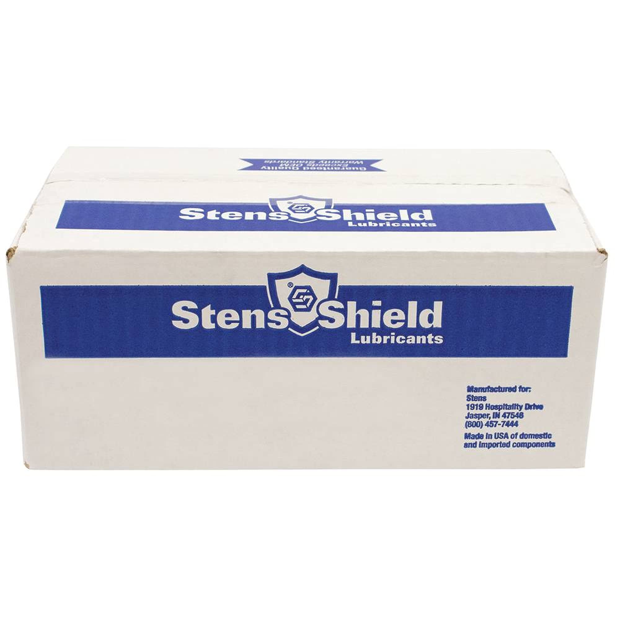 Stens 2-Cycle Engine Oil with a lawnmower in background