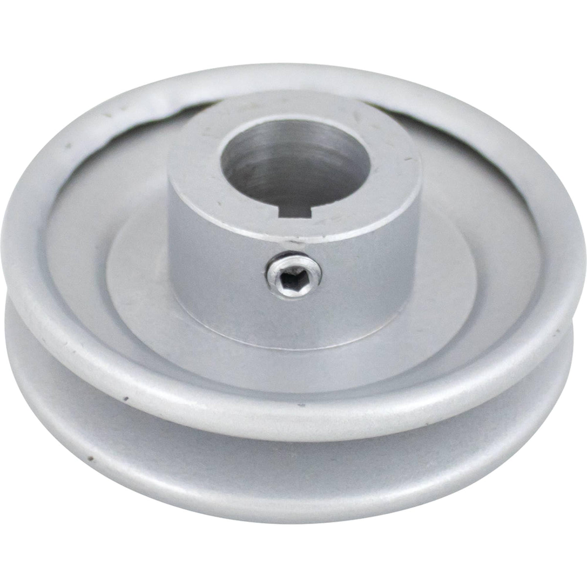 Stens 275-495 V-Belt Pulley front view with alloy steel finish