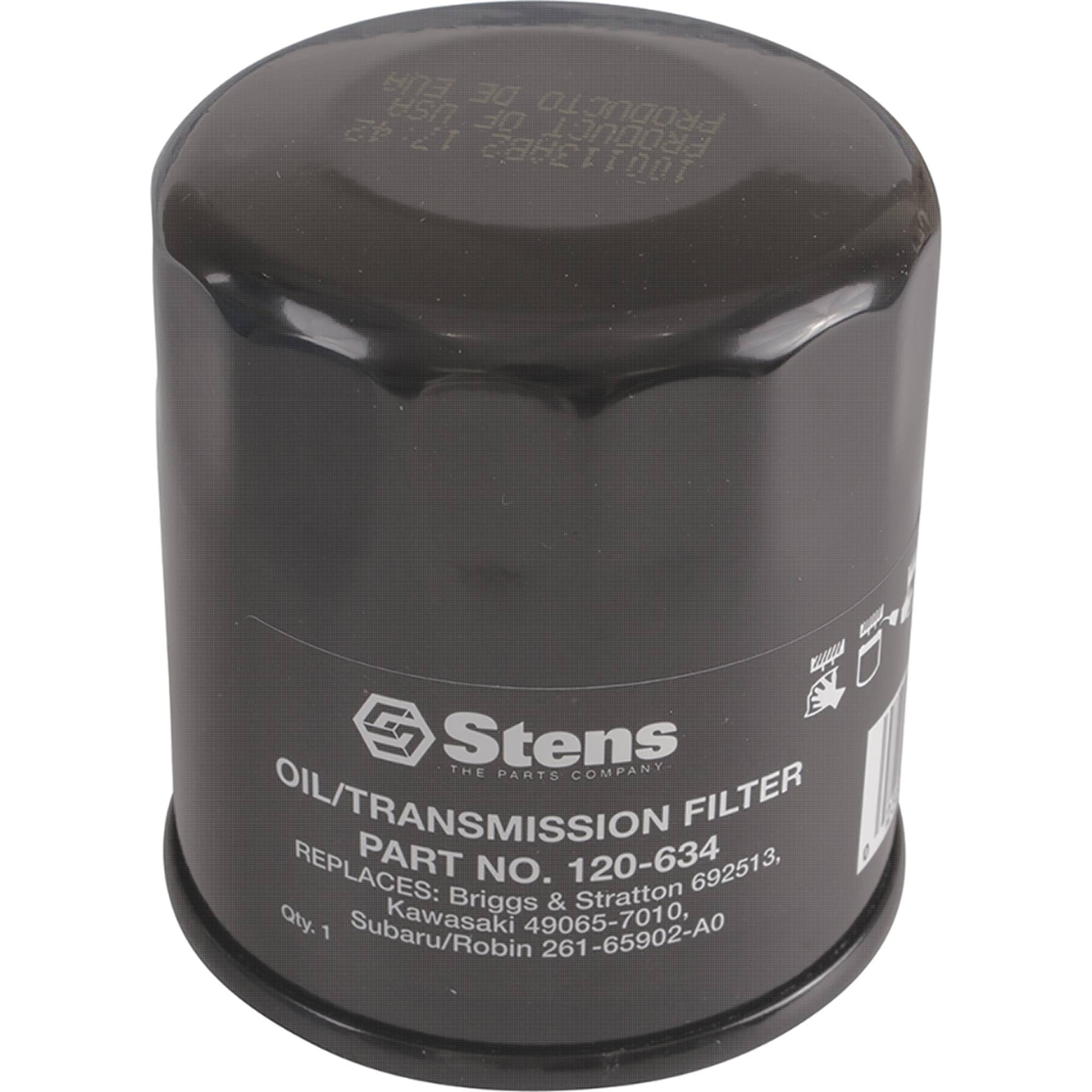 Stens Oil Filter side view, specifications printed