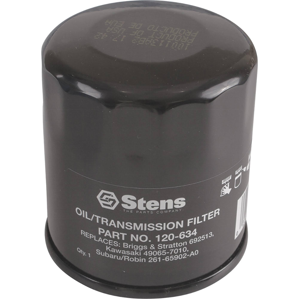 Stens Oil Filter side view, specifications printed