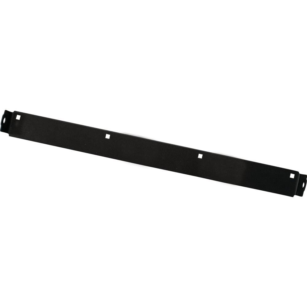 Stens scraper bar showing mounting holes and metal finish