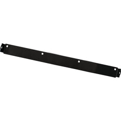 Stens scraper bar showing mounting holes and metal finish