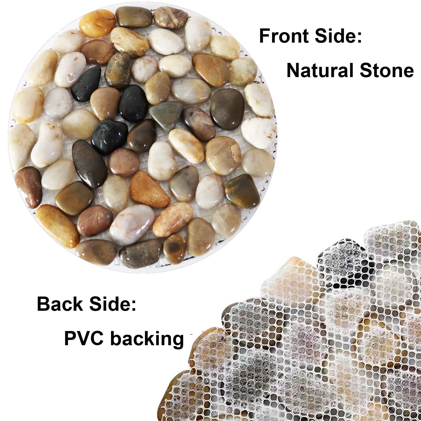 Stepping stones placed on a garden path