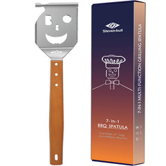 STEVEN-BULL S 7-in-1 Grill Spatula with wooden handle