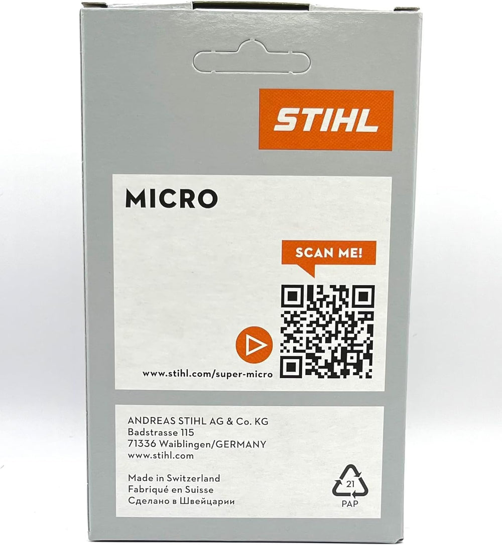 Stihl 16-inch chain on a chainsaw