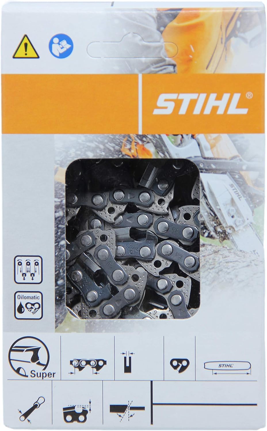 Stihl 26RS68 chainsaw chain 18 inch front view in original box