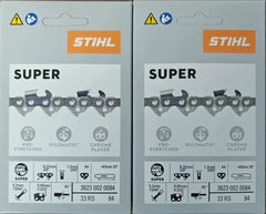 Stihl 33RS-84 professional saw chain front view