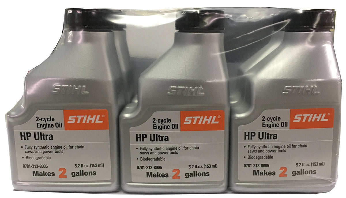 Stihl 5.2-ounce high performance ultra 2-cycle engine oil packaging