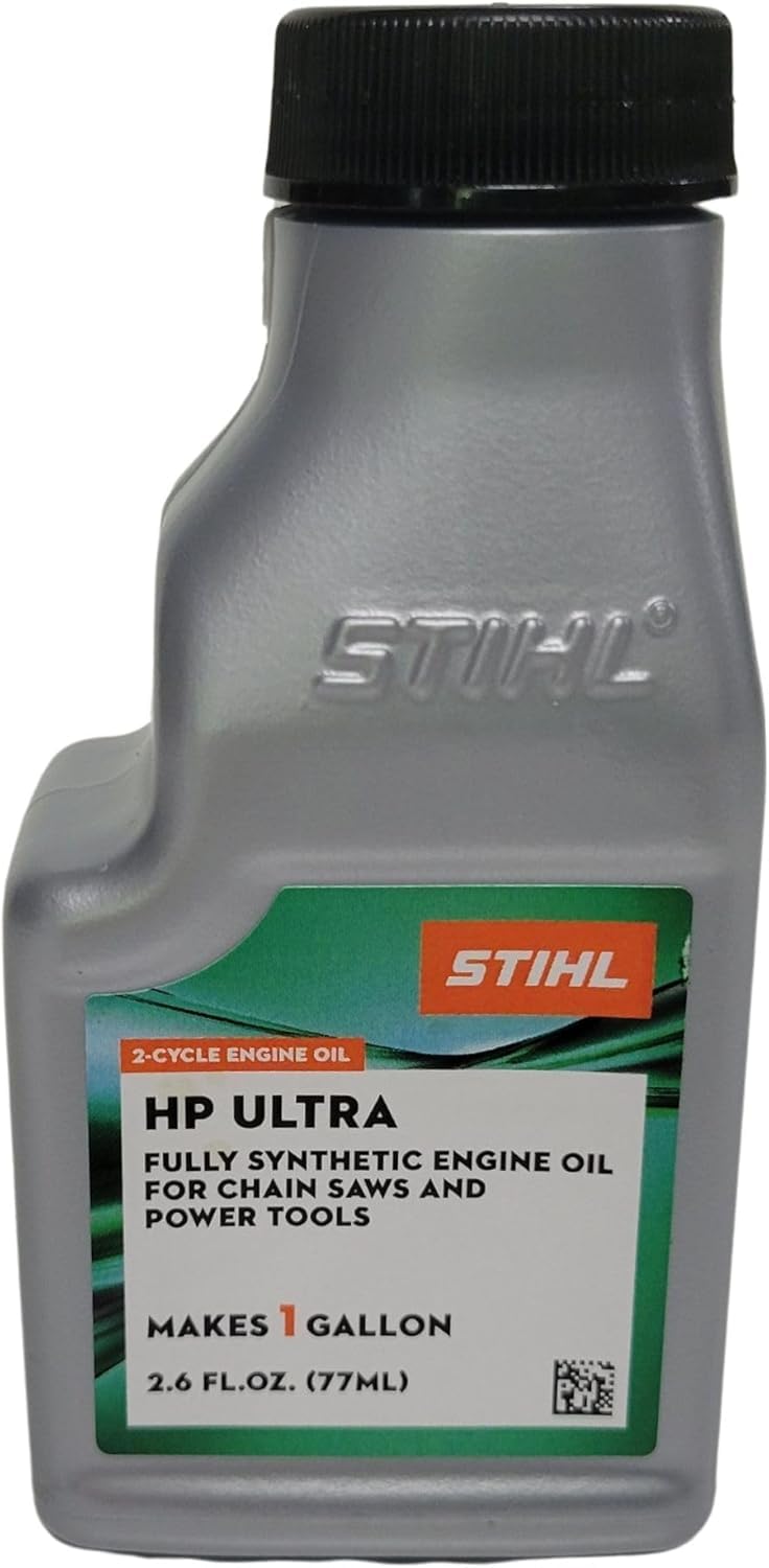 Stihl Oil Mix bottle with product label