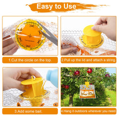 Stingmon disposable wasp trap with bait inside