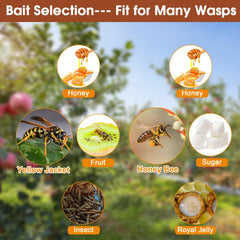 Stingmon Outdoor Disposable Wasp Trap in a garden setting