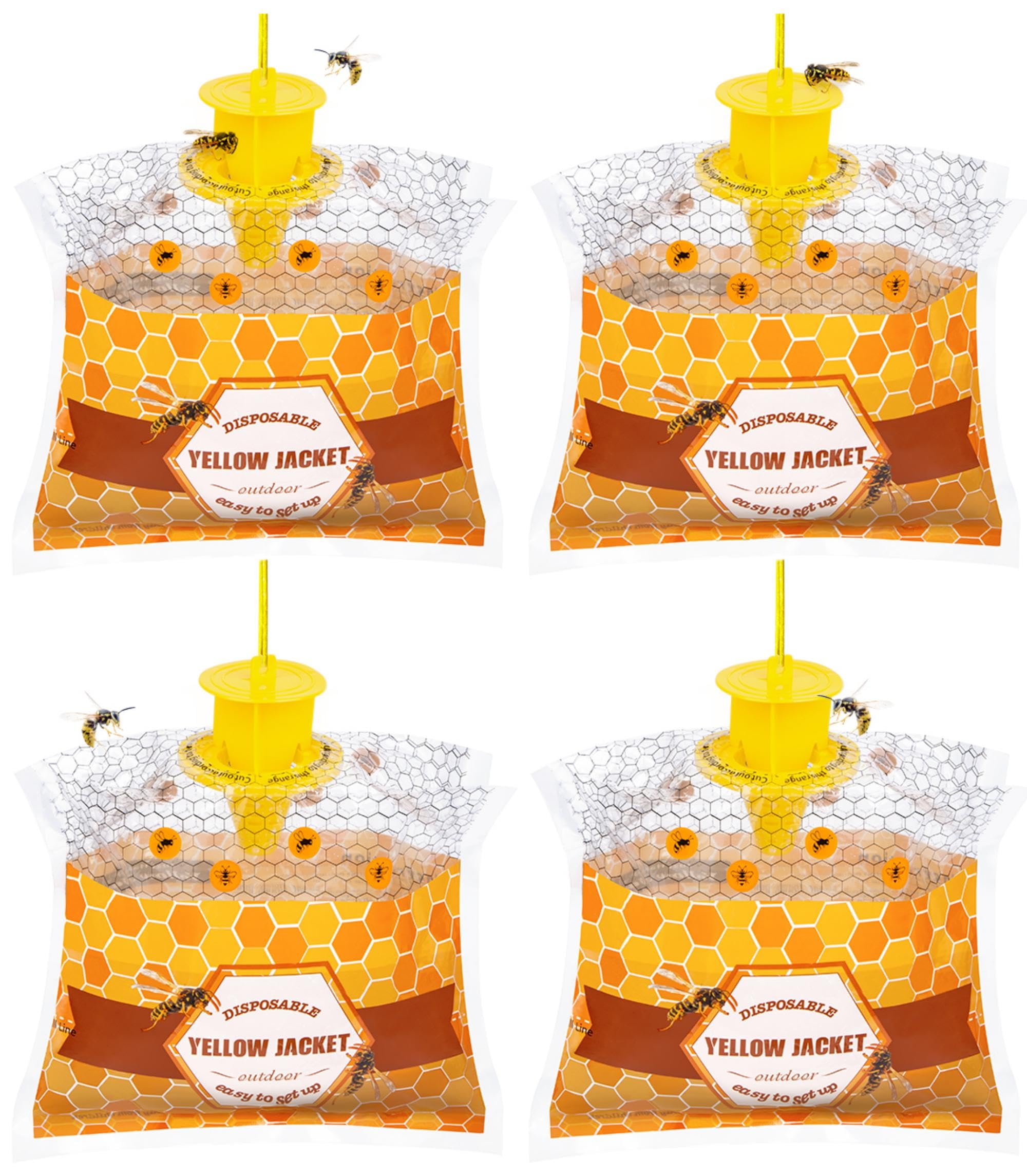 Stingmon Outdoor Disposable Yellow Jacket & Wasp Trap front view