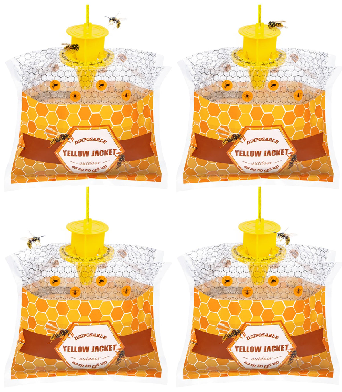 Stingmon Outdoor Disposable Yellow Jacket & Wasp Trap front view