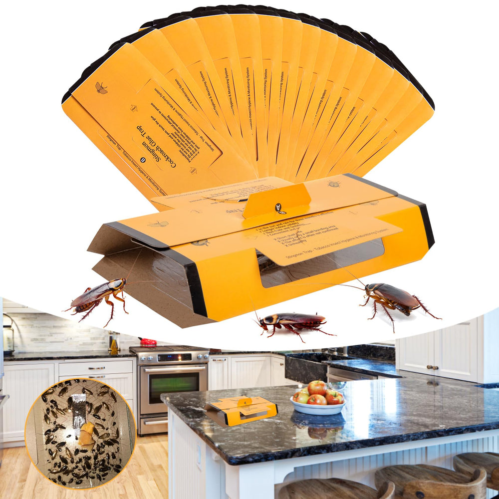 Stingmon Roach Traps Indoor 24 Pack yellow sticky glue traps