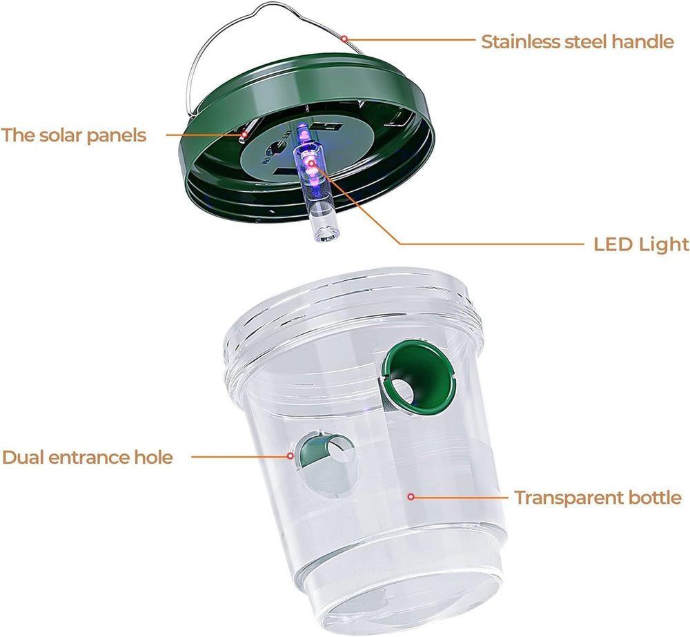 Stingmon Solar Wasp Trap features overview