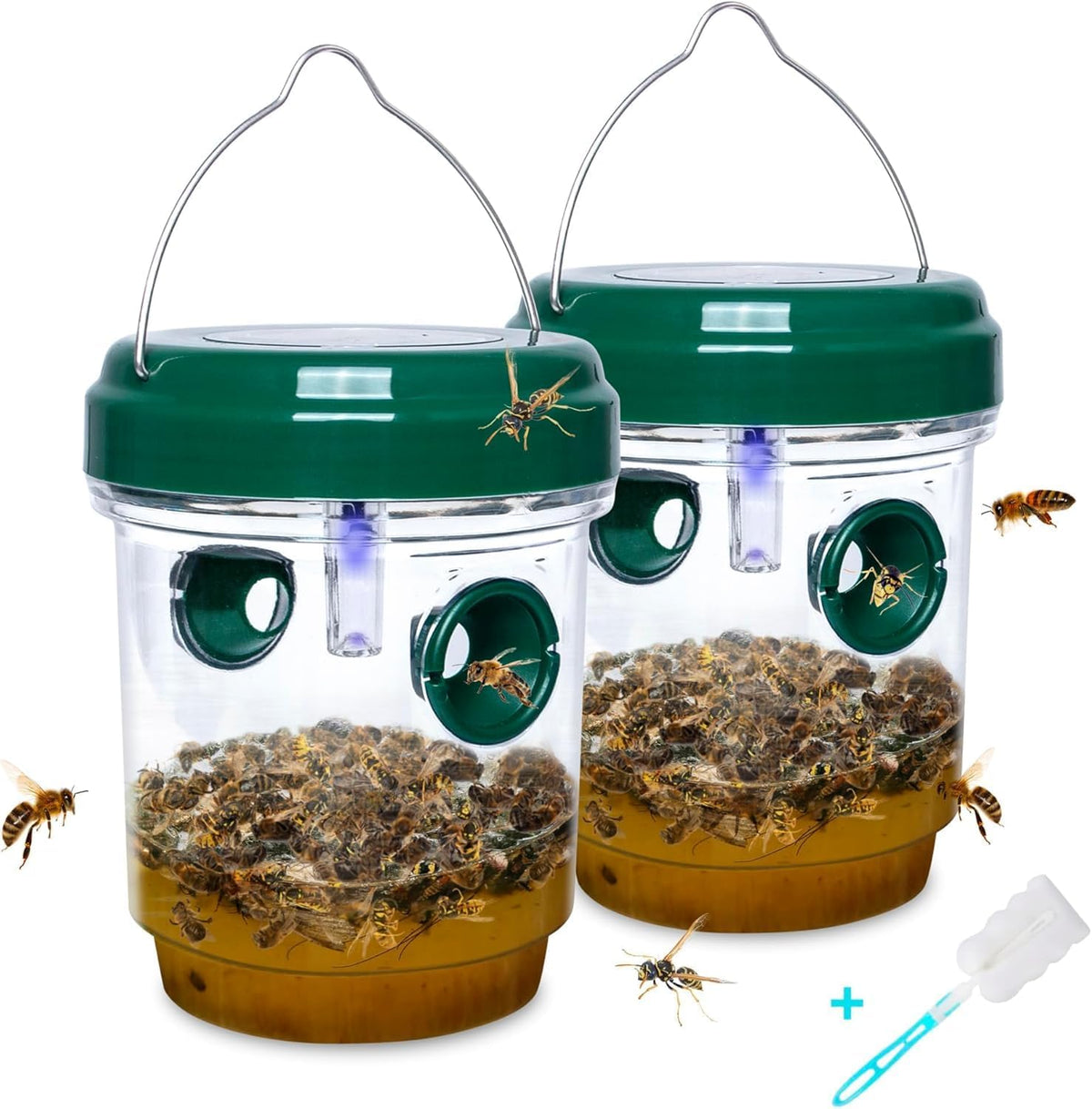 Stingmon Solar Wasp Trap front view in green