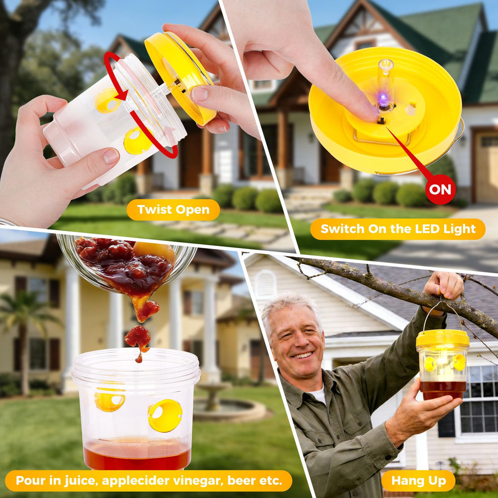Stingmon Solar Wasp Trap packaging details