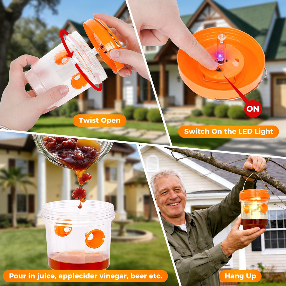 Stingmon Solar Wasp Traps package display