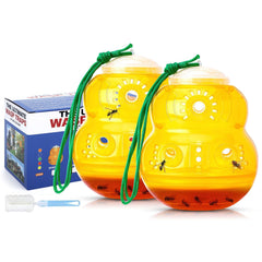 Stingmon Wasp Trap outdoor hanging yellow model front view
