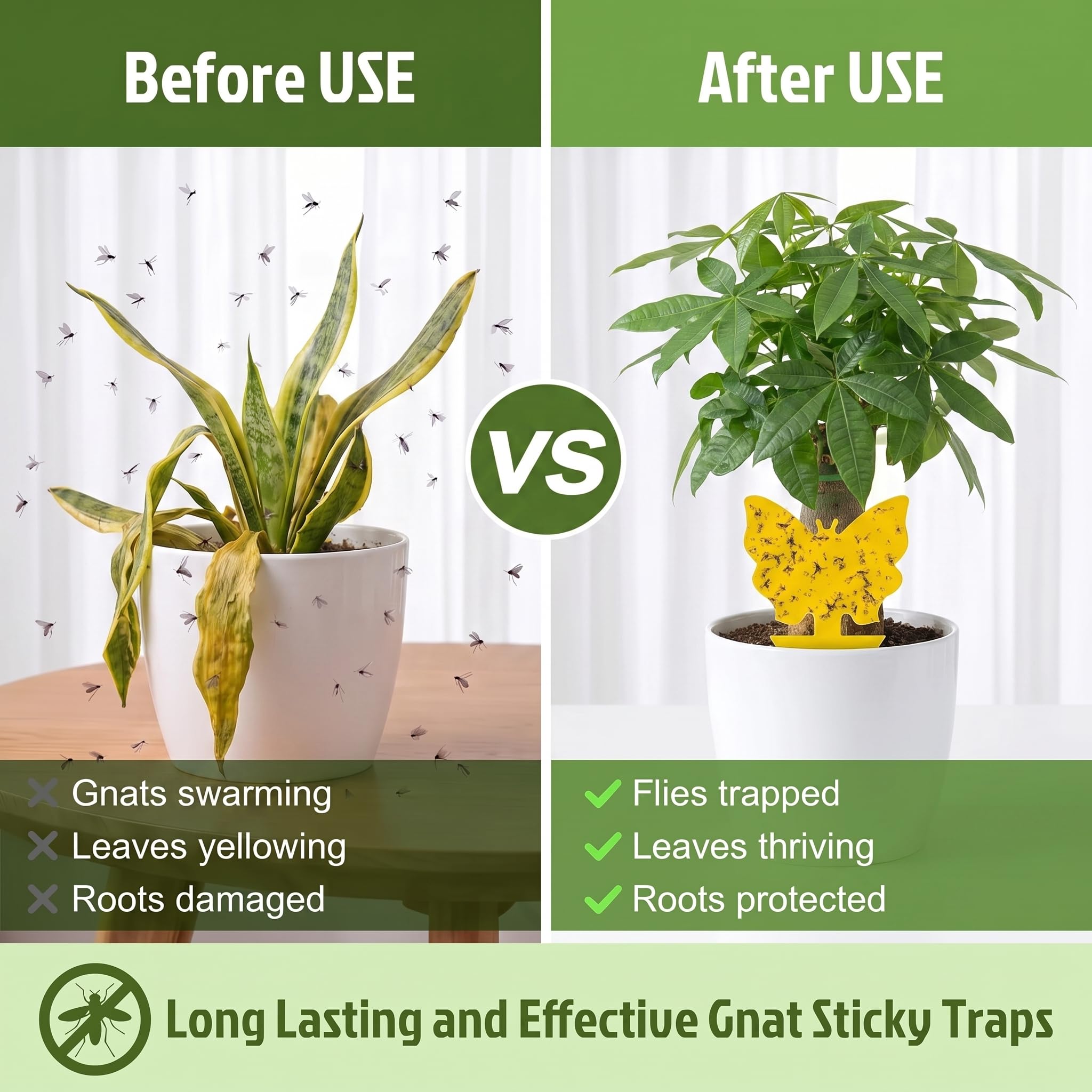 Stingmon Yellow Sticky Fruit Fly Trap displayed in garden setting