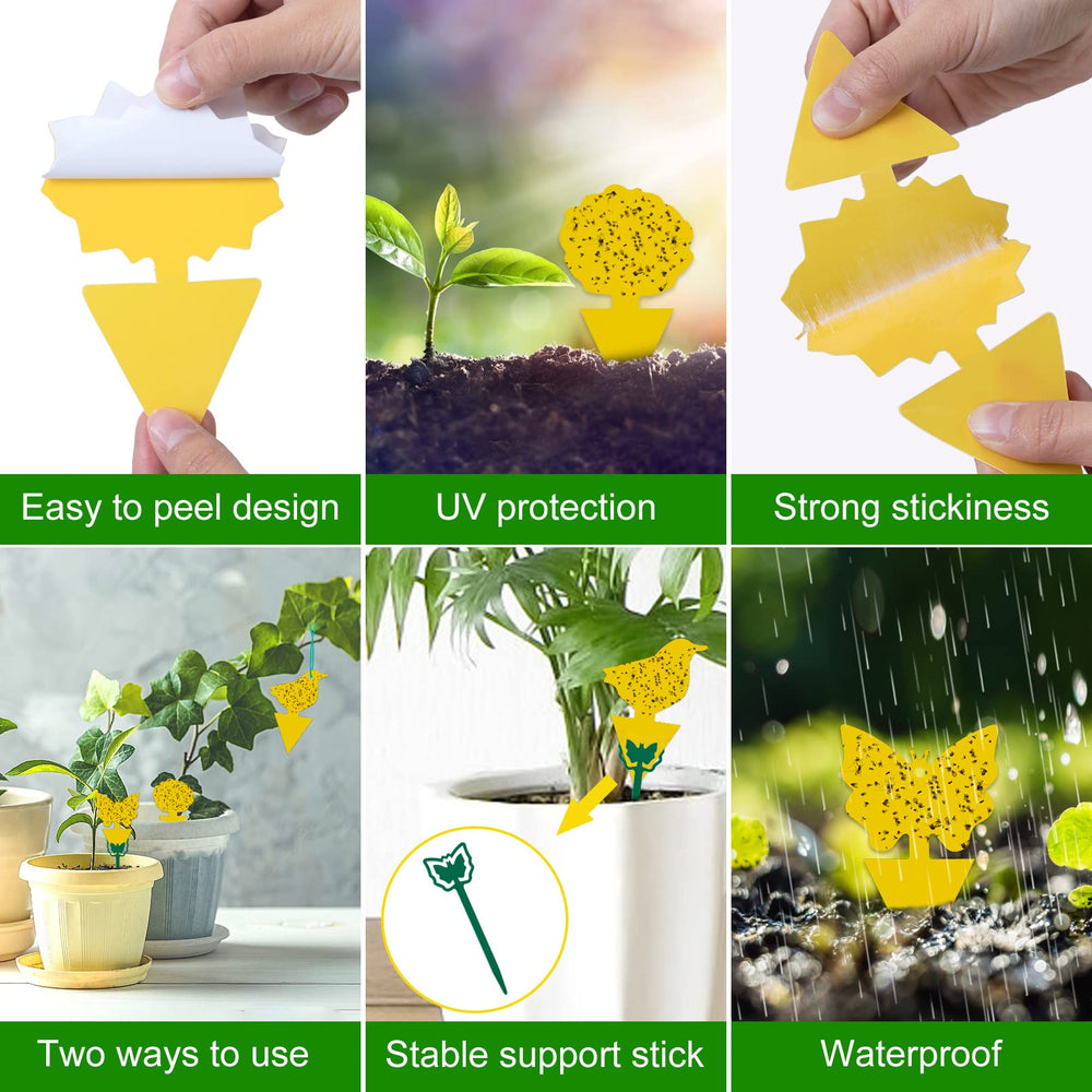 Stingmon Yellow Sticky Fruit Fly Trap with tie wires and shovel included