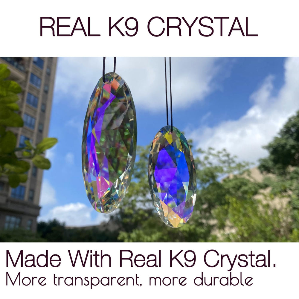 stino crystal suncatcher close-up showing K9 glass