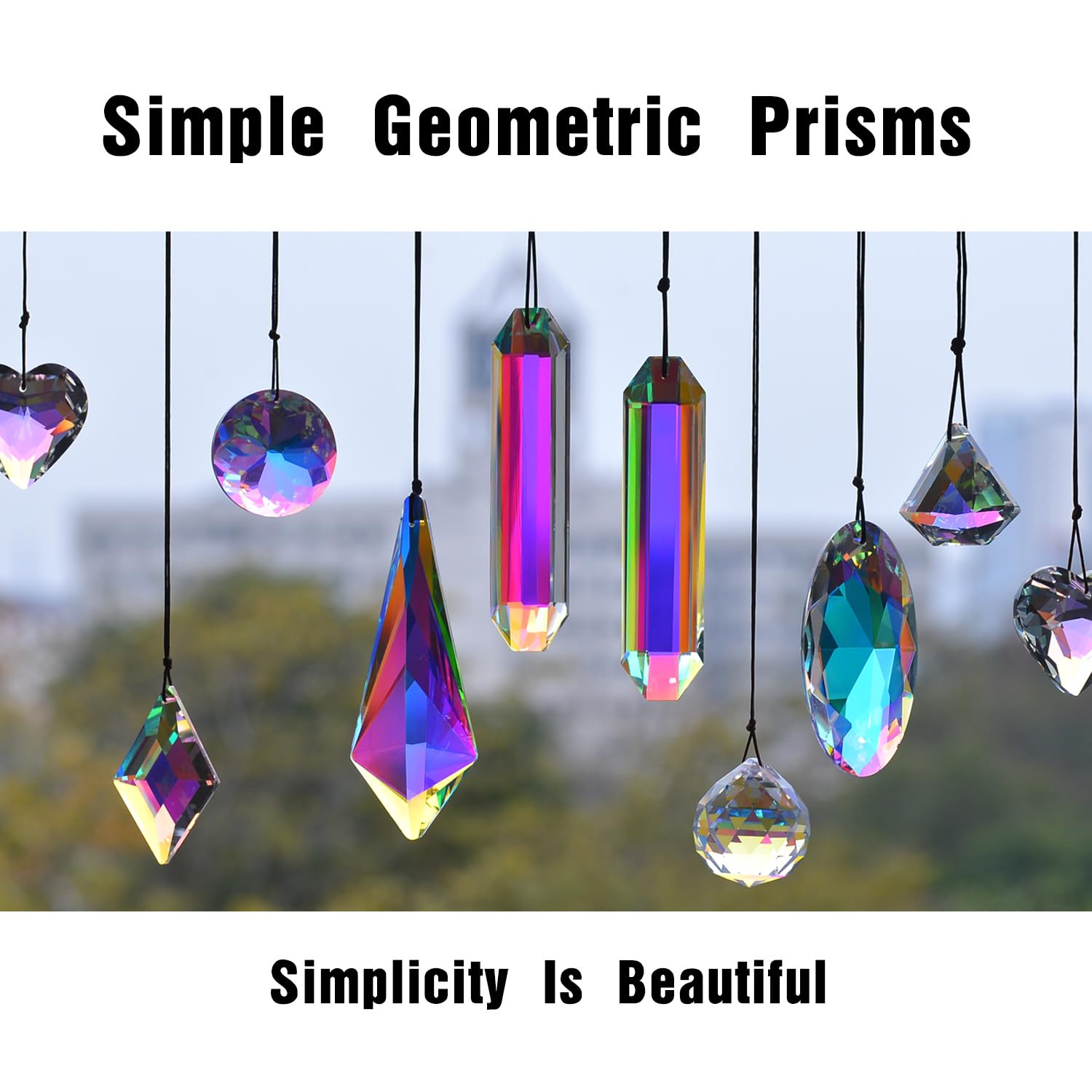 stino crystal suncatchers in a decorative setting