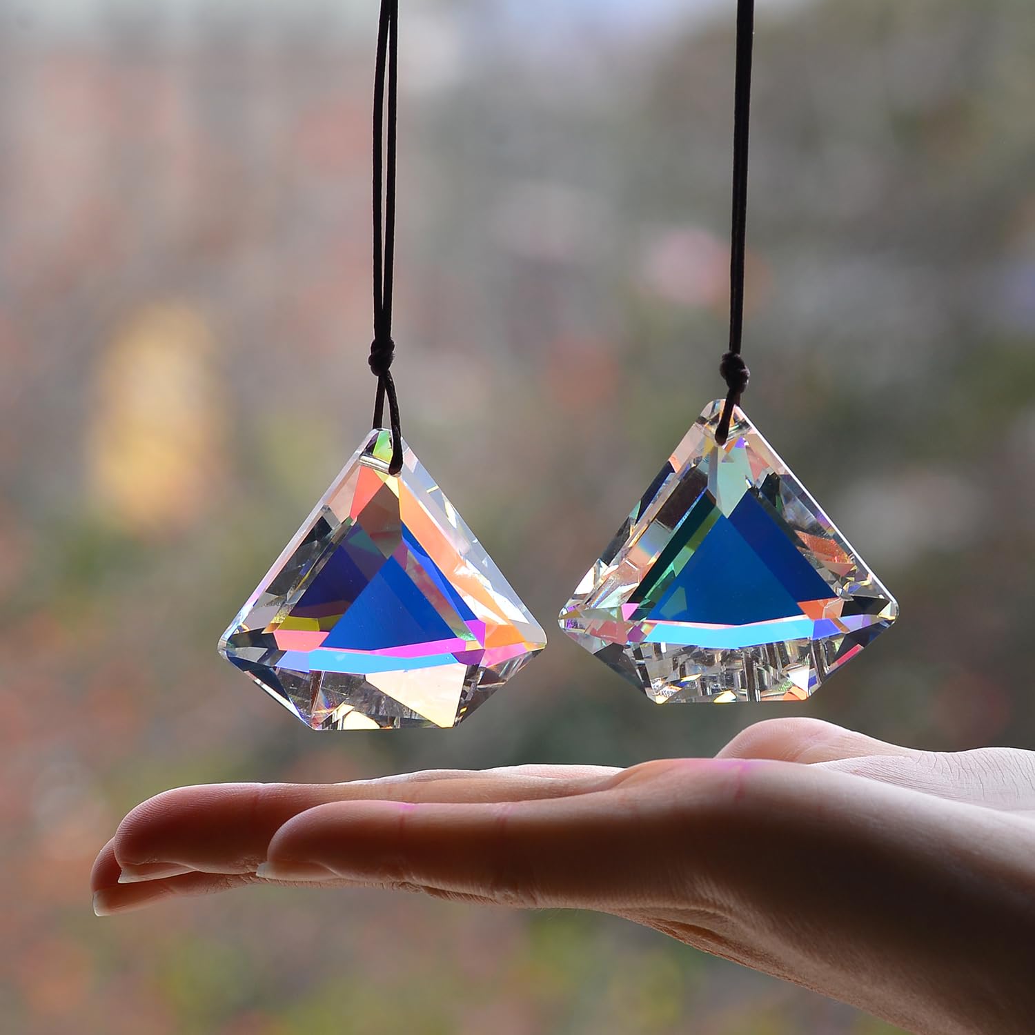 stino Diamond Crystal Suncatcher Prisms front view