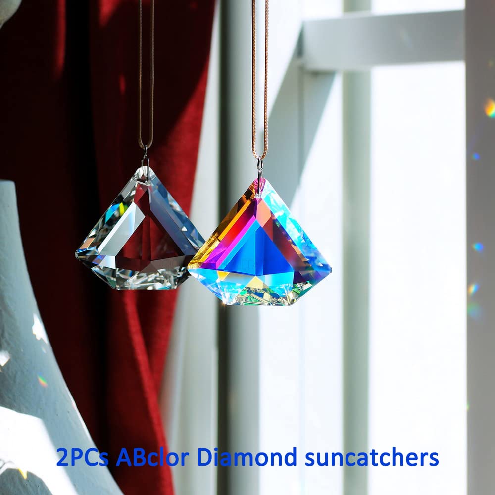 stino Diamond Crystal Suncatcher Prisms with hooks