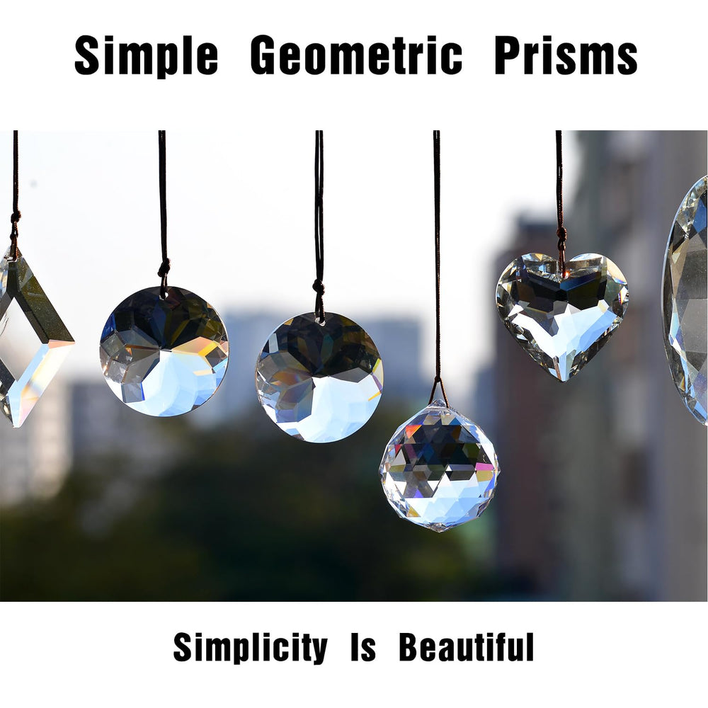 stino Heart Crystal Suncatcher Prism clear packaging