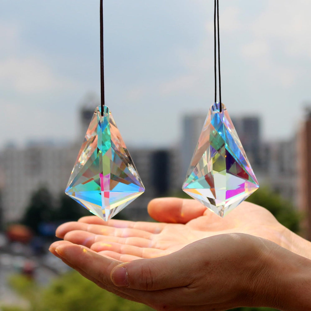 stino Suncatcher Prism clear K9 glass front view