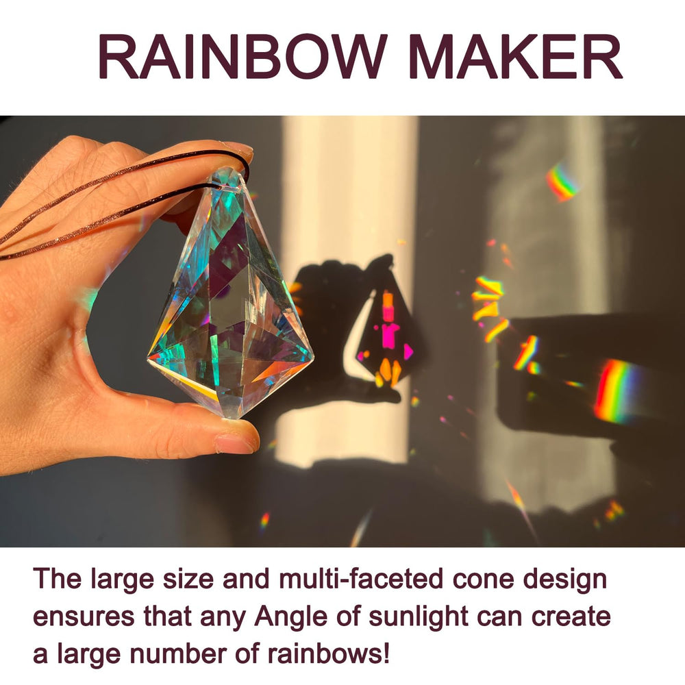 stino Suncatcher Prism hanging in garden