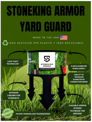 Stoneking Armor Yard Guard installation in soil