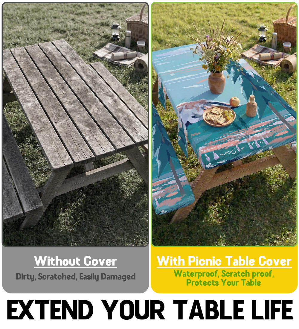 Storage bag for picnic table cover set