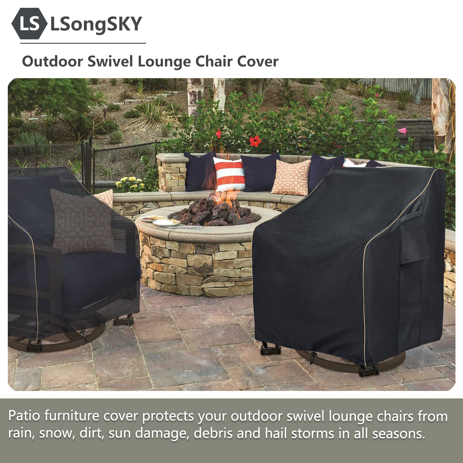 Storage bag included with LSongSKY chair cover