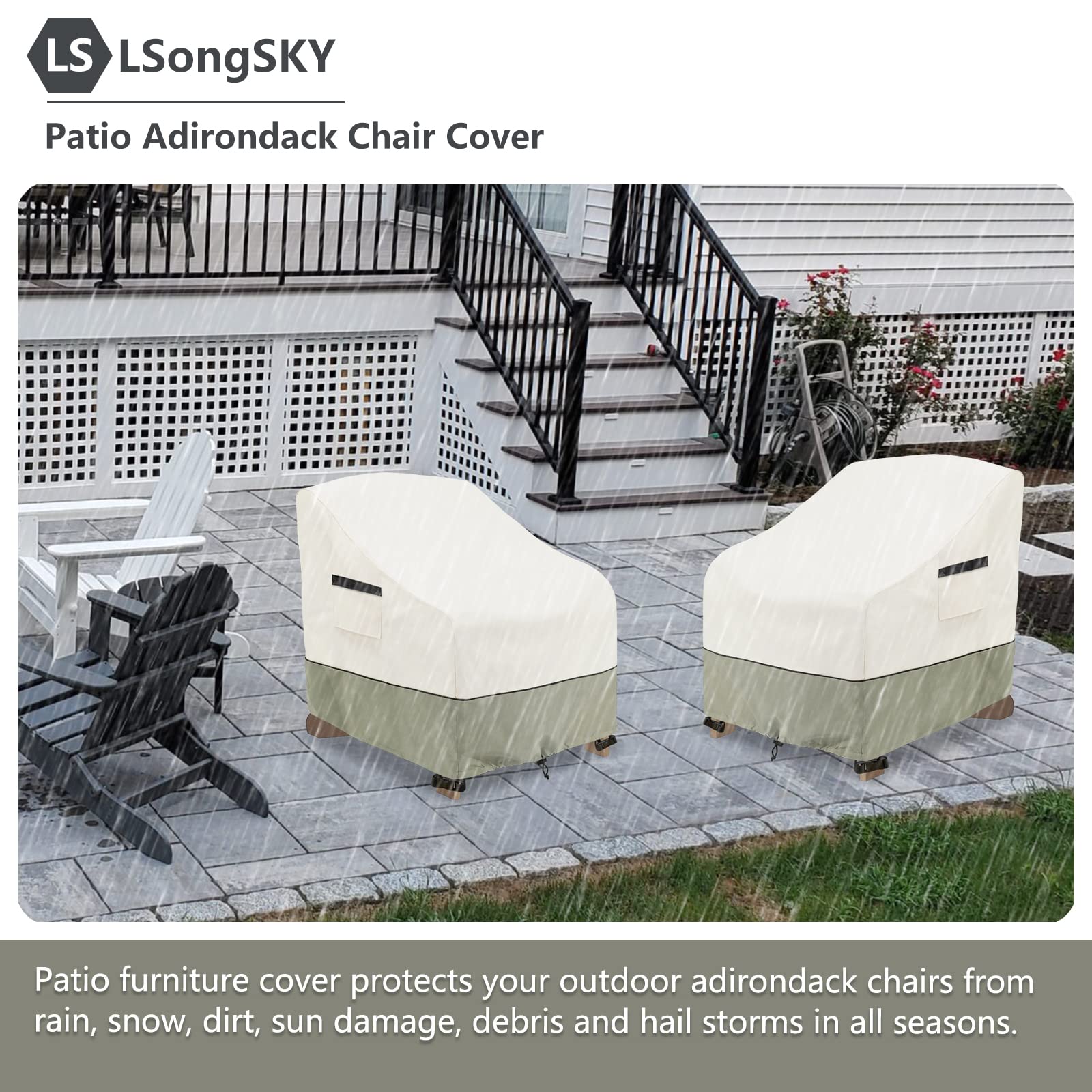 Storage bag included with LSongSKY chair covers